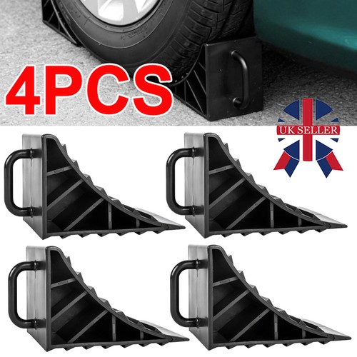 Wheel chocks with - wheel,