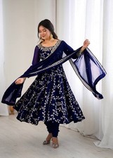 Midnight Blue Anarkali