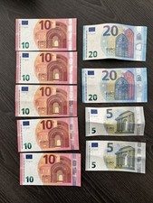 100 left over Euros holiday travel money leftover € Euro notes banknotes