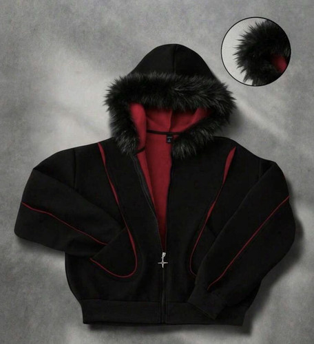 Men black red solid - solid, full