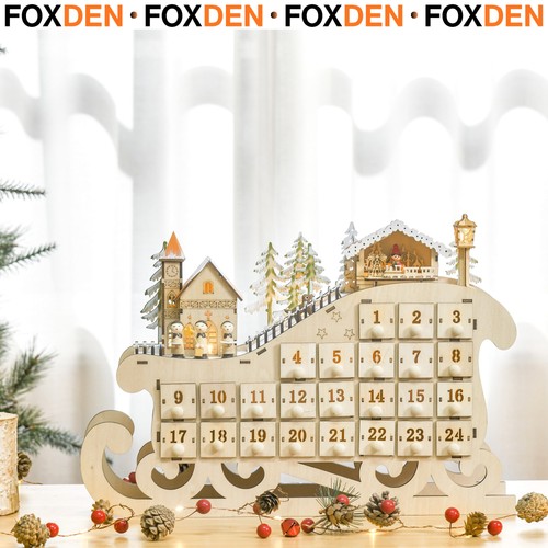 Wooden advent calendar - advent, 24