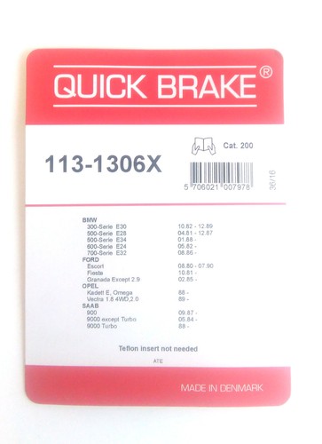 Quick brake 113 1306x kit - brake, for