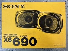 Sony XS-690 6x9" Mobile ES 2-Way Coaxial Speakers - Vintage - Made In Japan!