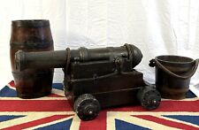 Superb Vintage Replica 17-19thC Naval Bronzed 4 Pounder  Cannon or Gun