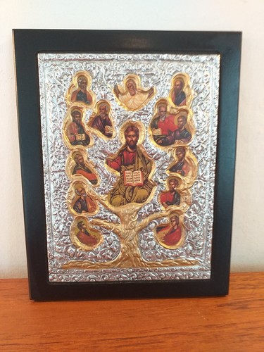 Vintage greek icon religious - vintage,