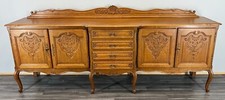 Vintage French Oak Sideboard Louis XIV Style Buffet Cabinet Cupboard Lot 3820
