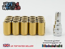 20 x Gold Tuner Wheel Nuts