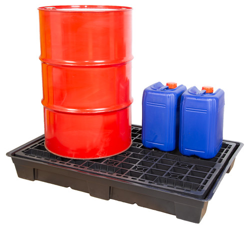 Recycled plastic spill pallet - spill,