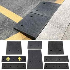 Kerb Door Rubber X 2 Fixings Wheelchair Mobility Scooter Car Bike Chocs 