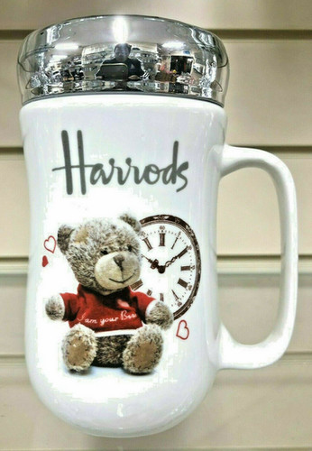 Harrods mug cup with lid - mug/cup,