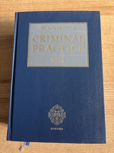 Blackstone criminal practice - criminal,