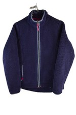 JOULES Blue Fleece Jacket size Uk 8 Womens Full Zip Casual Outdoors Outerwear