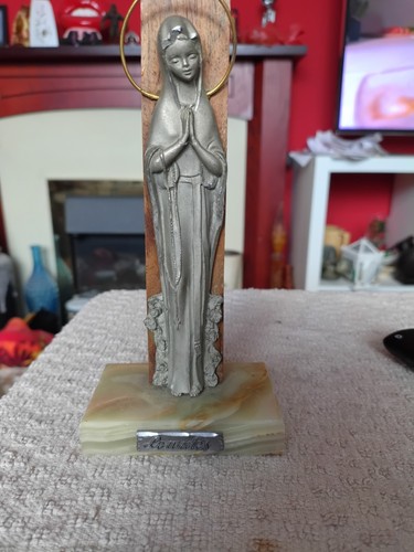 Lourdes religious icon statue - lourdes,