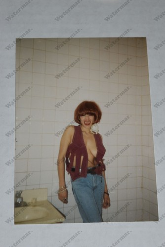 Busty redhead woman - short, hair
