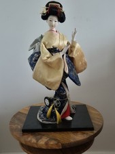  Japanese Doll Drum Kimono Geisha Maiko 41cm tall,  excellent condition Vintage 