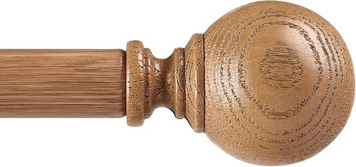 Wooden effect curtain poles - wooden,