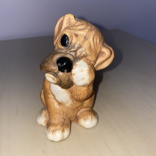 Cute little boxer dog - boxer, figurine