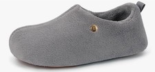 LongBay Women's Fuzzy Fur Slippers Lightweight Memory Foam Grey Size 6-7 UK
