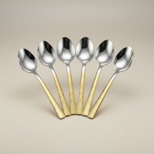 Light Golden Teaspoons Set Tea