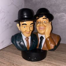 Laurel and Hardy Bust Figurine 7.5" Hand Painted Comedy Duo Ornament