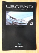HONDA LEGEND COUPE & SALOON orig 1993 UK Mkt Sales Update Brochure