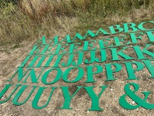 Large Vintage Reclaimed Acrylic Shop Letters Pub Names Wedding Present 47cm