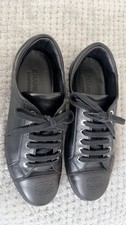 Chanel Black Leather Lace Up