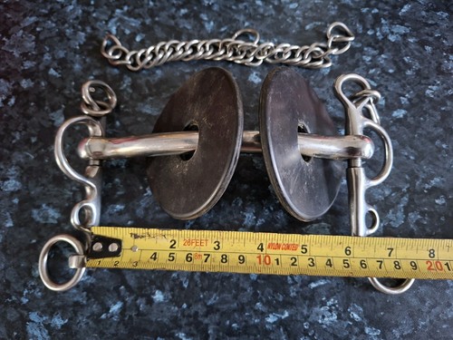 Pelham bit straight bar with - bit,