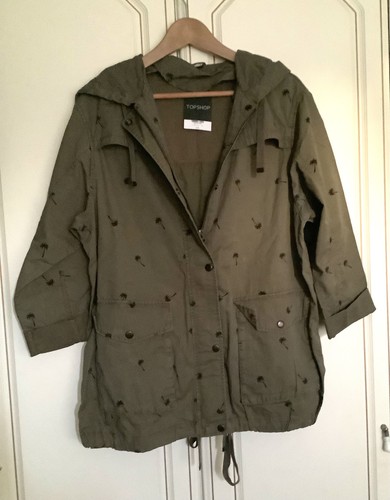 Topshop relaxed khaki cotton - topshop,