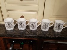 5 x Vintage 1997 Sir Henry Doulton Centenary Mug 1897-1997 by Royal Doulton