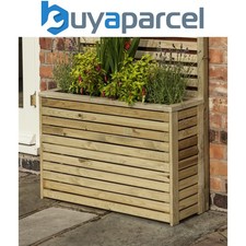 Rowlinson Garden Creations Tall Wooden Planter Raised Flower Bed