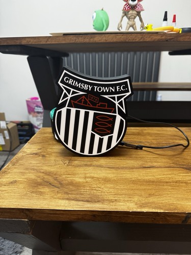 Grimsby town light box 3d - town,