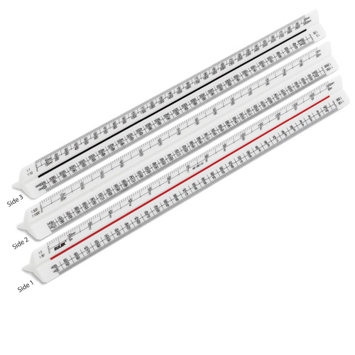 300mm metric triangular - triangular, scale