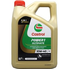 Castrol POWER1 ULTIMATE 4T 10W-40 Fully Synth 4 Stroke Motorcycle Engine Oil 4L