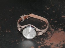 Fossil ladies Georgia watch ES3060 32mm stainless st with light brown thin strap