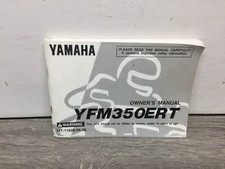 Yamaha yfm350ert owner's
