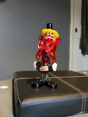 Vintage murano clown - murano,