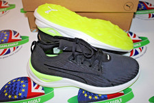 Puma Electrocat Nitro Golf Shoes Black/Gray-Fast Yellow UK Size 9