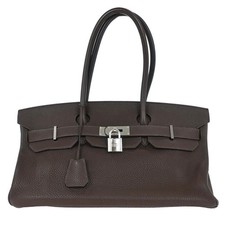 Hermes Chocolat Togo JPG Shoulder Birkin □N 99A 125404