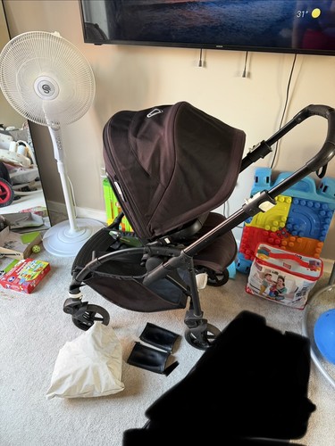 Bugaboo bee black pushchair - 6,