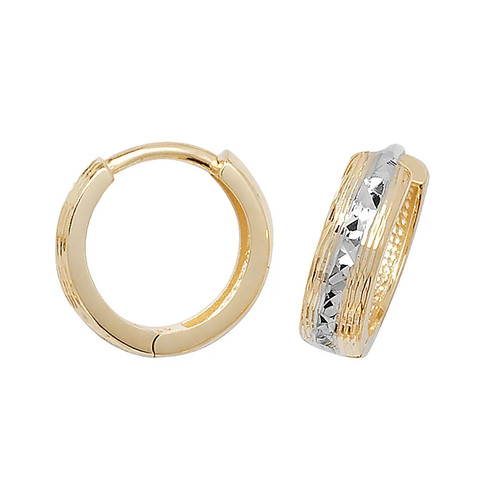 Hinged earrings 9ct yellow - earrings,