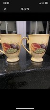 2x Aynsley China Orchard Gold