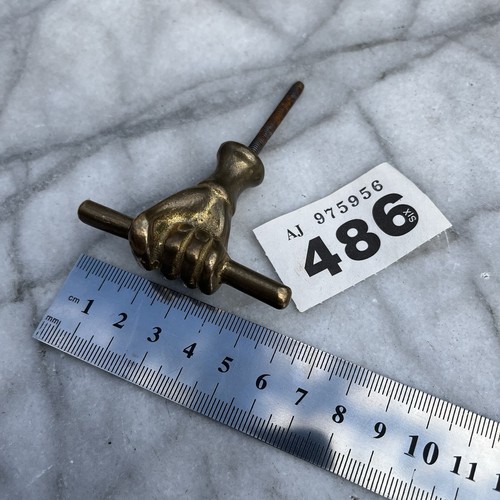 Antique brass safe handle - brass, door
