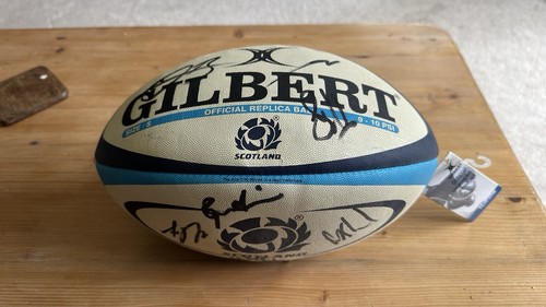 Signed scotland rugby ball - scotland,