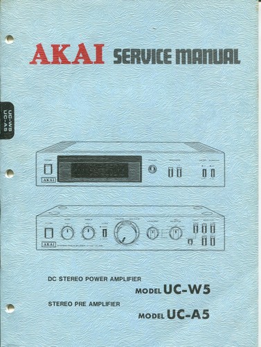 Akai model uc - akai, uc-w5/