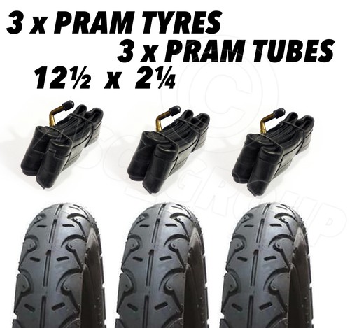 Pram tyres 3 x - 3,