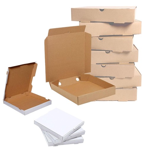 Pizza takeaway boxes brown - pizza,
