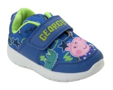BOYS OFFICIAL PEPPA PIG GEORGE TRAINERS SPORTS JOGGERS CASUAL SHOES UK SIZE 5-10