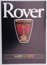 ROVER SD1 V8-S 3500 UK Sales Brochure 1979