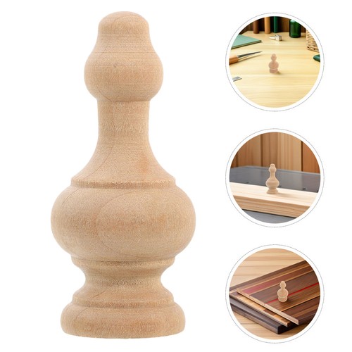 8pcs wooden stair finials - 8pcs,